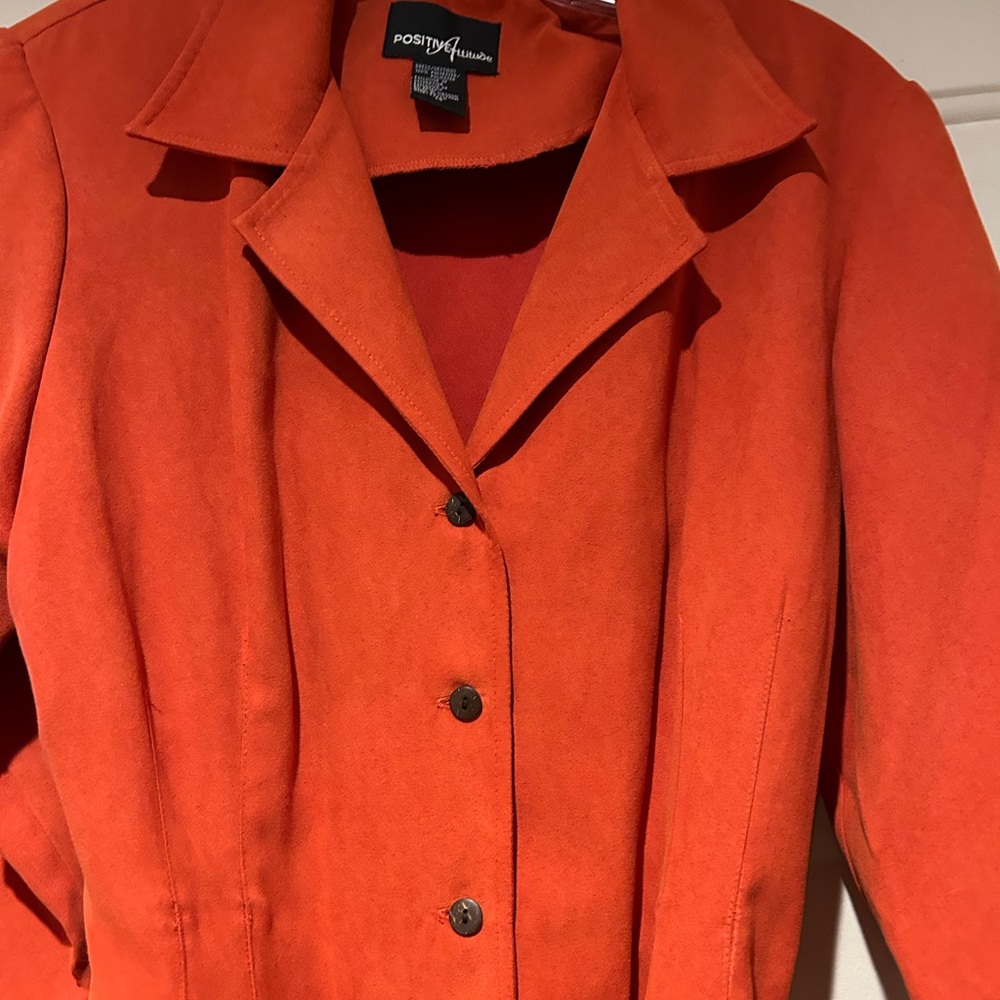 Orange/Rust Colored Full Length Button Down Dress - image 2